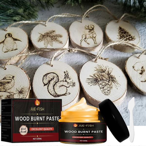 Træbrændingspasta, Camping Udendørs Træklud Forbrænding DIY Pyrografi Træbrændingspasta