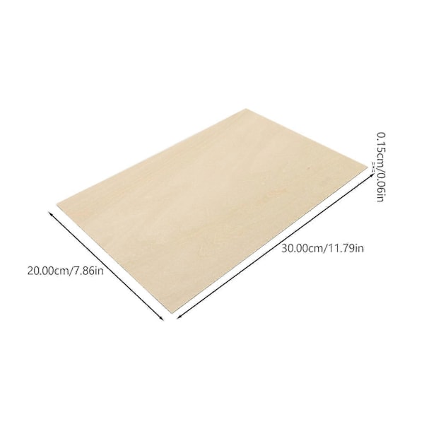 10 stk. Basswood Kryssfiner DIY Pyrografi Forsyninger Ubehandlet Trebit Håndverk
