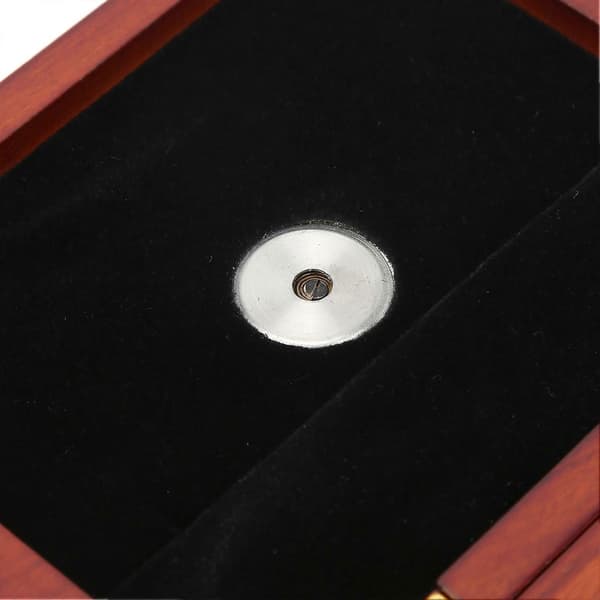 Saksofon Klarinett Reed Etui Solid Tre 5?Reed Oppbevaringsboks med Hygrometer