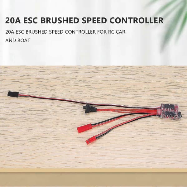 WJTG 20A Bustophedon ESC Børstet Hastighetskontroller For RC Bil Lastebil BåtJ