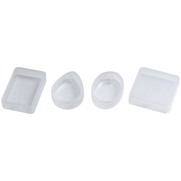 15 Pack Silicone Resin Pendant Mould Jewellery Molds With Hanging Hole For Diy Jewelry Craft Making