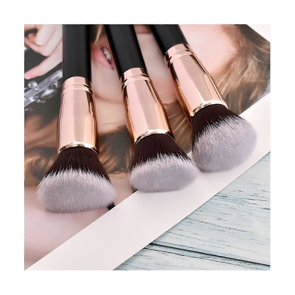 3 stk. Makeup Børster Foundation Løs Pudder Concealer Blending Blush Børste Professionel Kosmetisk Be