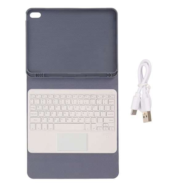 Tablettikotelo magneettisella näppäimistöllä, kynätelineellä ja kosketuslevyllä IOS 10.9 tuuman 2022 10. sukupolven Professional Smart Keyboard -kotelolle, violetti