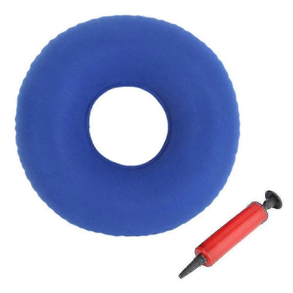 Ring Memory Foam Pute for Hemoroide Lindring Blå