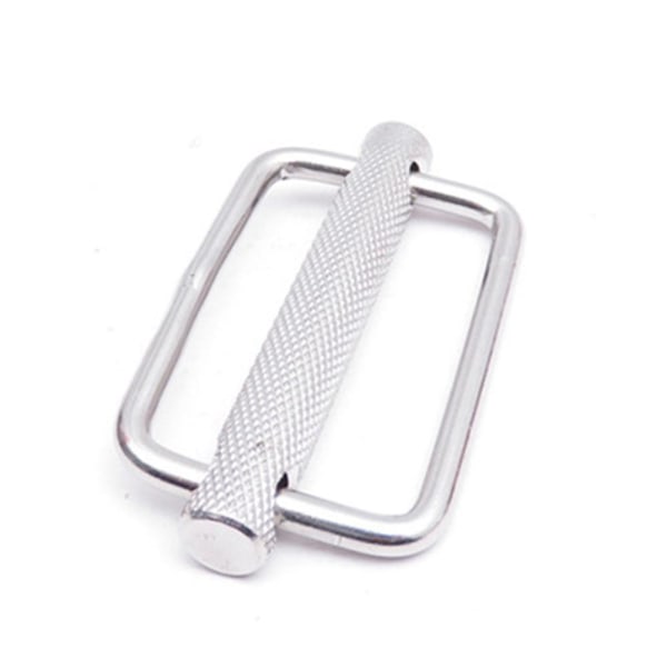 50mm 316 Stainless Steel Slide Buckle Triglide Webbing Slider Strap Keeper for Harness Waist Strap