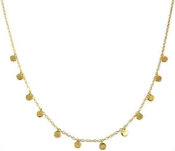 Delikat Multi Disc Choker Halskjede for Kvinner Jenter