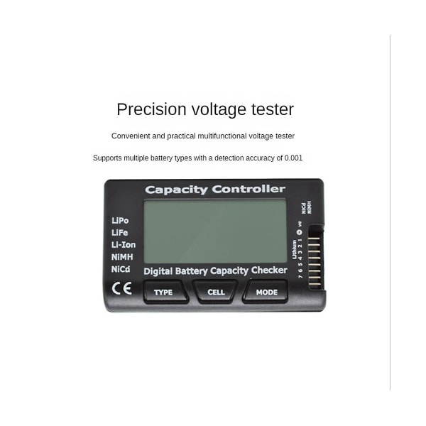 Digital Battery Capacity Checker Rc Cellmeter 7 Cellmeter-7 - Nimh Nicd med balansefunksjon