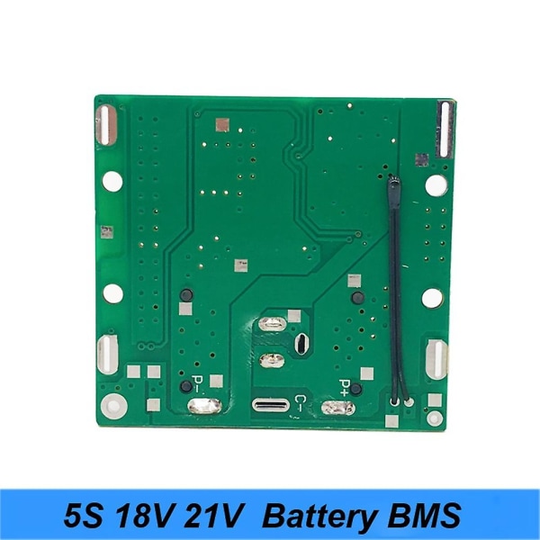 5s 18v 21v 20a Li-ion Litium Akku BMS Ruuvivääntimen Lataussuojauslevy Sopii Turmeralle