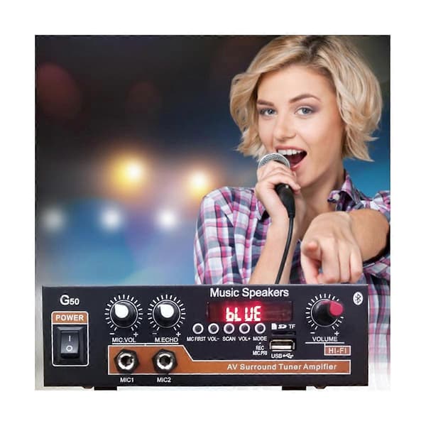 G50 Digital Forsteker Multifunksjonell Dobbel Forsteker Audio Stereo Forsteker Biltilbehør EU Plugg