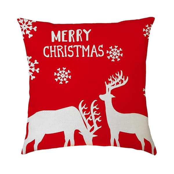 4-pack Kuddfodral God Jul Dekorativa Soffkuddar Bomull Linne