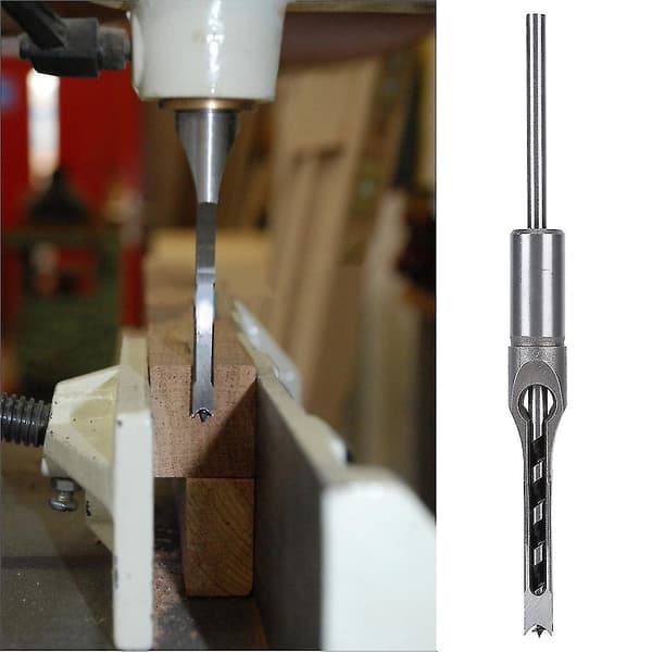 Multifunksjonell 3/8in Høyhastighetsstål Firkant Hull Bor Woodworking Tilbehør