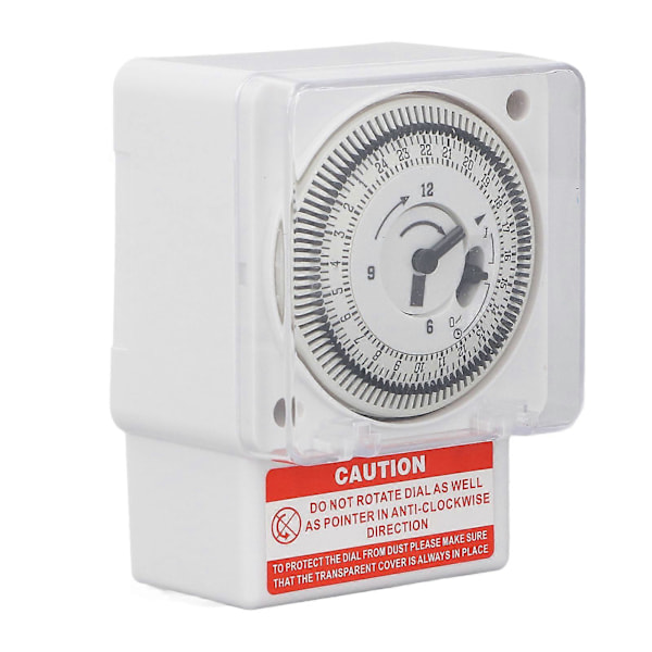 Mekanisk tidsbryter 24 timers syklus 15 minutters intervall Klokketype Nøyaktig industriell timer Tidsbryter AC220V