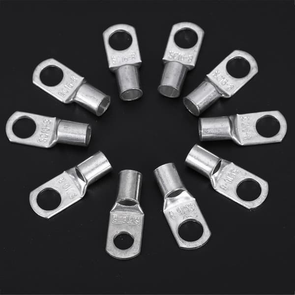 30 st Koppar Rör 16mm X 8mm Lugg Batteri Startkabel Svetsning Krympsko Terminal Ring