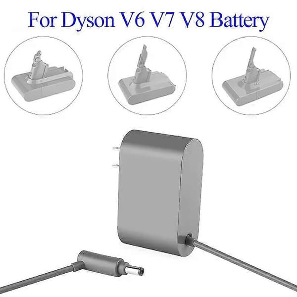 Opladeradapter til Dyson V6 V7 V8 støvsuger, udskiftelige dele, lithium-ion batteri strømforsyningsledning EU Plug