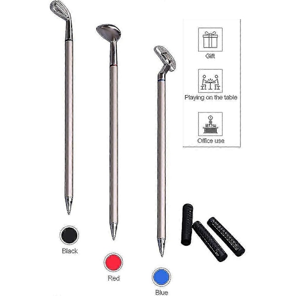 Mini Golfkølle Putter Penn Sett Boks Nyhet Golfere Dekor Gave Skrivebord