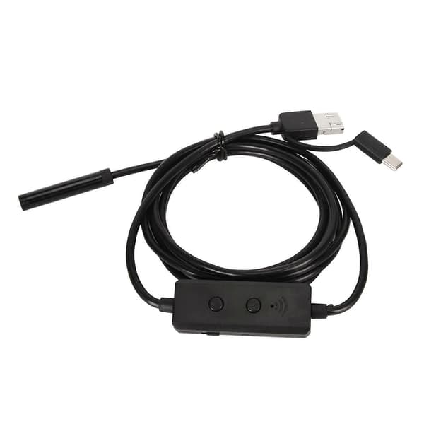 Endoskopkamera med 8 LED-lys Vanntett 8mm 2MP WiFi Inspeksjonskamera for Android for IOS for Windows for Tablet PC