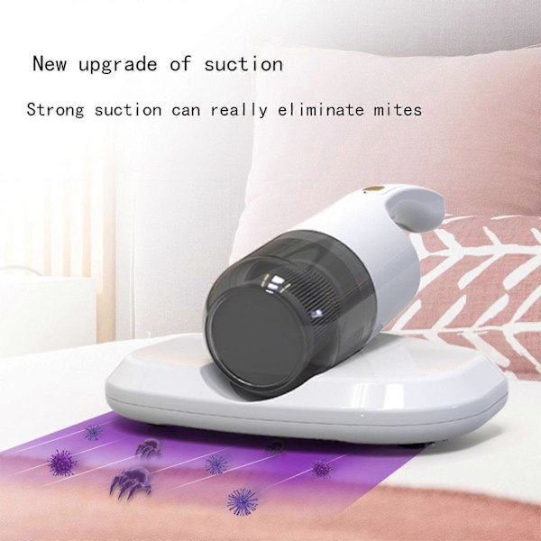 Støvsuger, Sengestøvsuger med 2 tilstande, Støvsuger Støv, Snavs, Dyrehår med 6.000 Vibrationer pr. minut, Vaskbart Filter, Fantastisk til Sofa, Seng, Tæppe