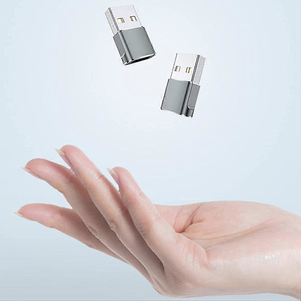 4-pak USB C hun til USB han-adapter, sort