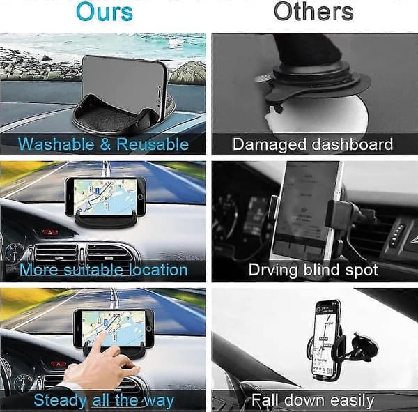 Biltelefonholder, Universal Bilholder Dashbord Biltelefonholder Med GPS
