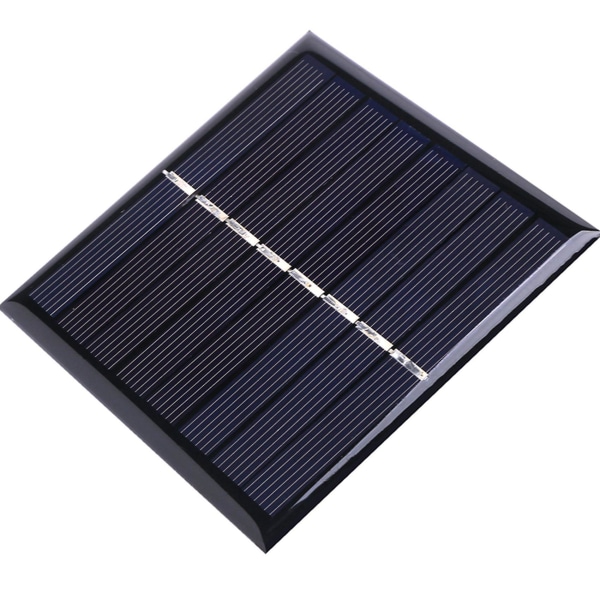1w 4v solcelle oplader med base til 2xaa batterier opladning