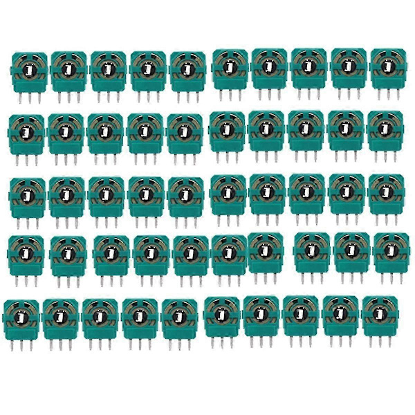 50 st Joystick-potentiometrar Sensor Kit 10Kohm kompatibel med XBOXONE-kontroll 3D Tummepinne Axlar Resistorer