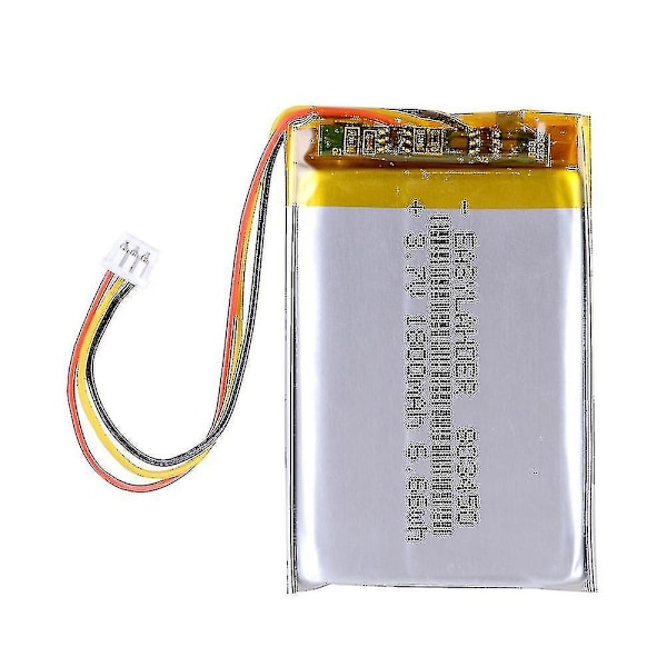 3.7v 1800mah Lithium Polymer Lipo Genopladeligt Batteri Med Jst 1.25mm 3pin Stik Til Mp3 Dvd Pad Kamera Gps Bærbar 803450