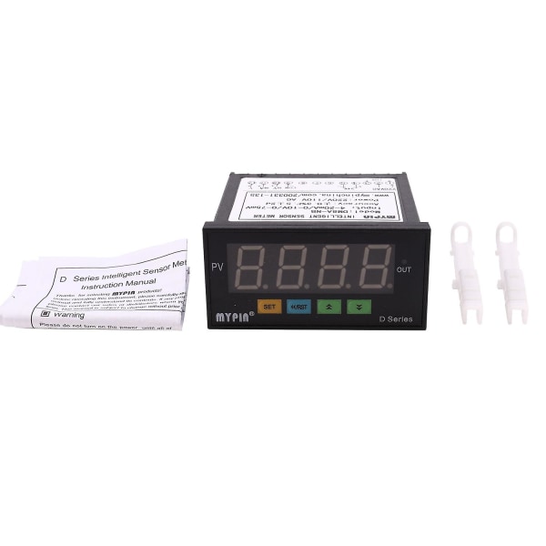 mypin Digital Sensor Meter Multifunktionel Intelligent LED Display 0-75Mv/4-20Ma/0-10V Indgang