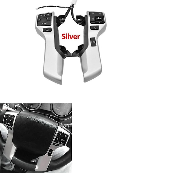 Bil Multifunksjonsratt Bryter Kontroll Cruise Lydknapp 84250-60180 For Prado Land Cruiser 2009-2013
