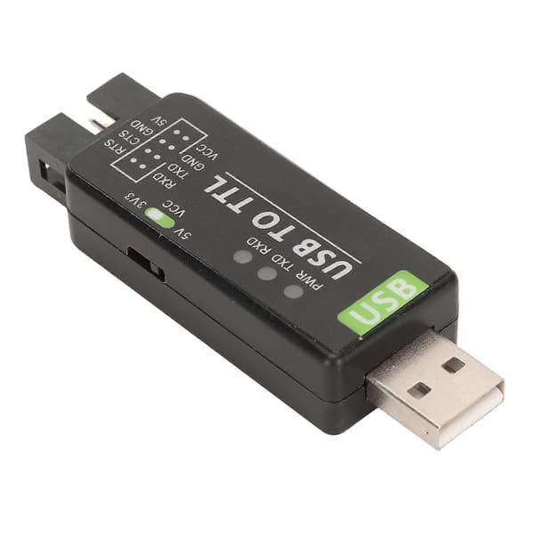 USB til TTL Konverter FT232RL Chip Multiple Beskyttelseskredsløb Industriel USB til TTL Konverter til Multiple Systemer Sort YEMMA