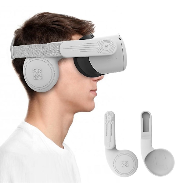 Silikonøre for VR-headset Forbedret lydløsning VR-tilbehør Støyreduserende ørepropper - grå