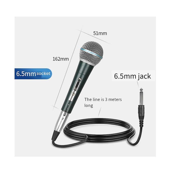 Professionel Håndholdt Ledningsforbundet Mikrofon Dynamisk Mikrofon Til Karaoke Live Vokal Performance Mic