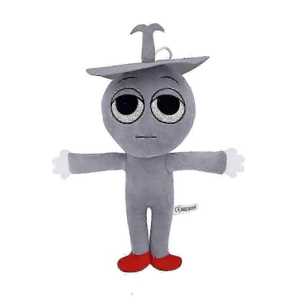 Sprunki Plyschleksak Sprunki Spel Plyschdockor Barnpresenter SZBS Light Gray