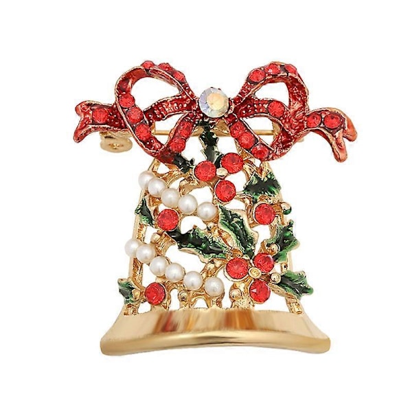 1 st Julbrosch Nål för Kvinnor Flickor Kristall