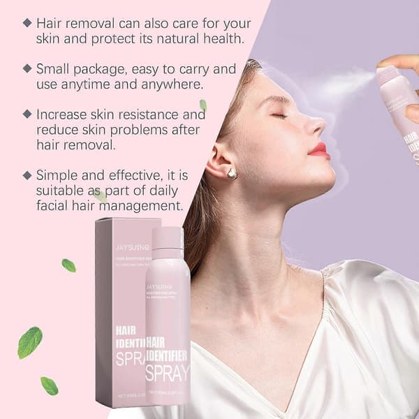 100 ml Håridentifikationsspray til ansigtsbarbering, Håridentifikationsspray til dermaplaning