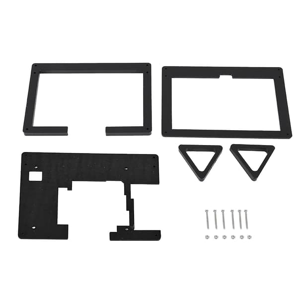 Akrylhållare för Raspberry Pi LCD-skärm, 5 tum, Svart