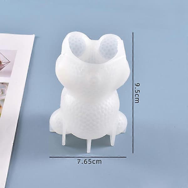 2 stk Søde og Søde Tredimensionelle Diamantbjørn DIY Krystal Epoxy Form Silikonform