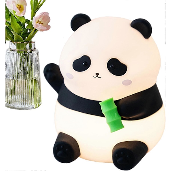 Djur LED Nattlampa, Bedårande Panda Lampa, Trådlös Nattlampa för Barnrum, Känslig