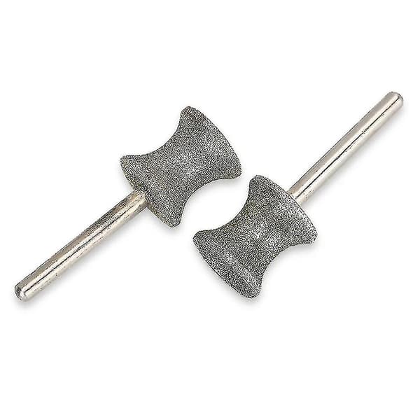 2-pakning diamant hund negl slipebits for roterende verktøy - Passer for Dremel