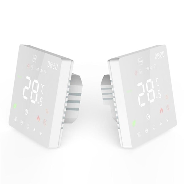 Wifi Graffiti Berøringsskjerm Varmetermostat Smart Termostat Wifi Svart 16a Elektrisk Oppvarming
