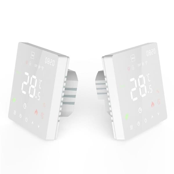 Wifi Graffiti Touch Screen Varmetermostat Smart Termostat Wifi Sort 16a Elektrisk Varme