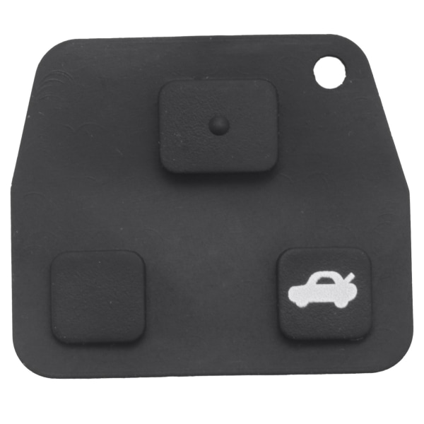3-knappers fjernnøkkelreparasjonssett Veskefob knappepute gummi med batteribryter for Toyota Avensis
