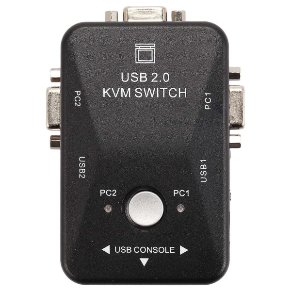 Usb Kvm Switch Switcher 2 Port Vga Svga Switch Box Usb 2.0 Mouse Keyboard 1920x1440 Switch Box