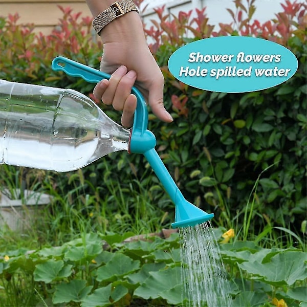 6 stk. Håndholdt blomstervander med dobbelt funktion, vandspreder til plastikflasker, blomstervanderflaske