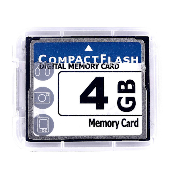 niceEshop(TM) Profesjonelt 4GB Compact Flash-minnekort (Hvit & Blå)