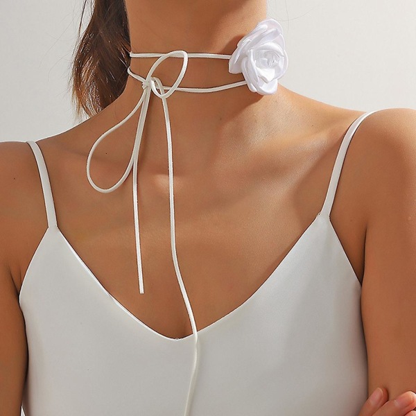 Flower halskæde smykker klassisk romantisk choker halskæder udsøgt krave