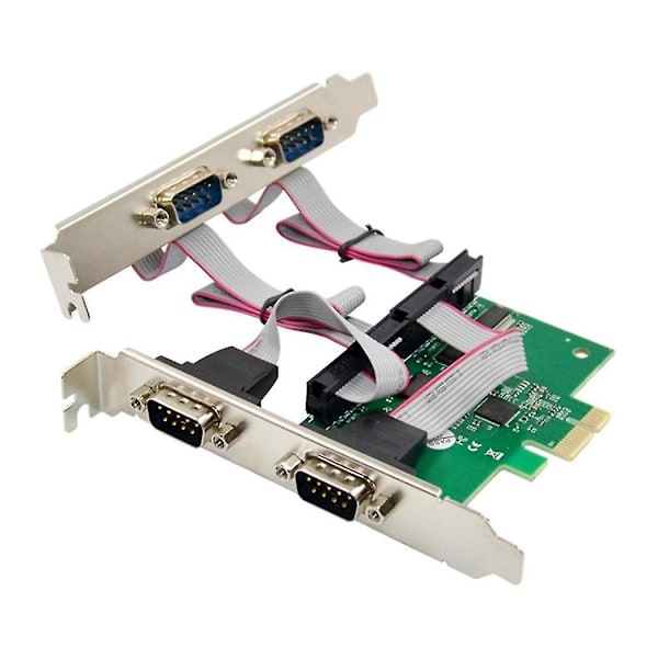 Ekspansjonskort St318 Pcie X1 Ax99100 4s Db-9 Pin Rs232 Com1 Port Multifunksjonelt Praktisk Ekspansjonskort