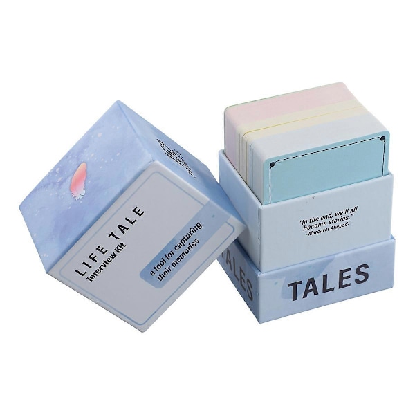 Interview Kit Cards Tales LifeStory Haastattelusetti Perhepeli-ilta Kuratoitujen Kysymyskorttien Kanssa