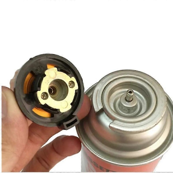 Utomhus Camping Vandring Spis Brännare Adapter Delad Typ Ugn Omvandlare Anslutning Auto-off Gaspatron Tank Cylinder Adapter