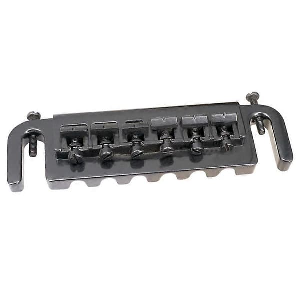 Pro 52,5 mm Pigtail-stil Justerbar Bro-Endestykke til Style Elektrisk Guitar, Sort