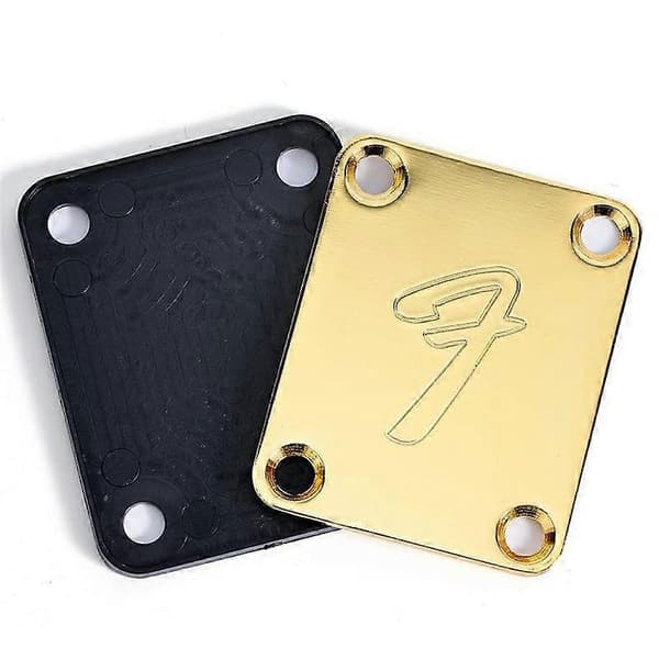 70'er 4-Bolt Guitar Hals Plade Neckplate med Skruer (Sølv)